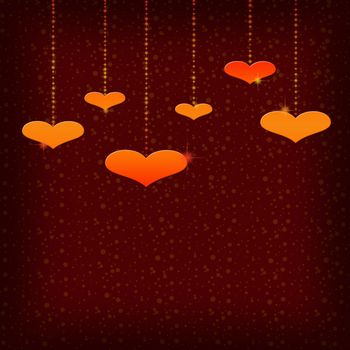 Valentines Day background with Hearts for valentines day
