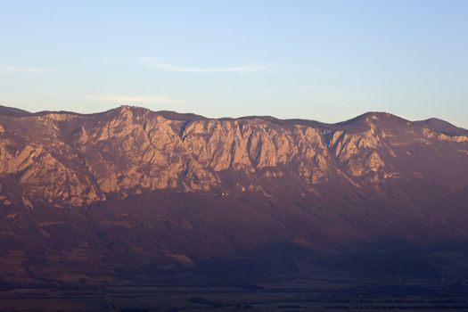View of Slovenian mountain, Vipava valley