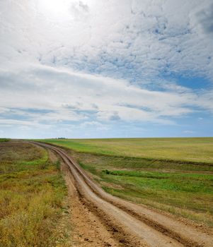 rural road to horizon