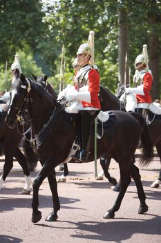 Royal Guards at the Trooping of the Colour, London