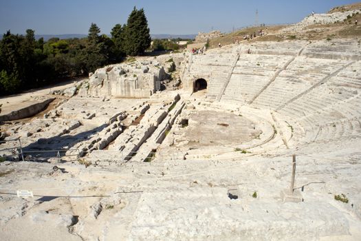 Greek theater, Neapolis of Syracuse in Sicily - Italy