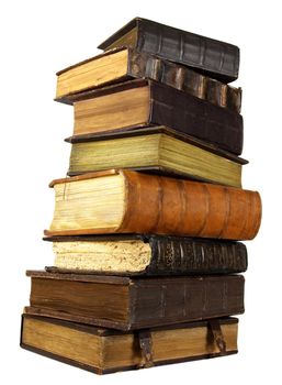 The ancient books on a light background