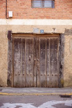 Old door of a poor house
