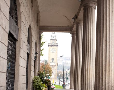 View of Columns, Bergamo - Italy