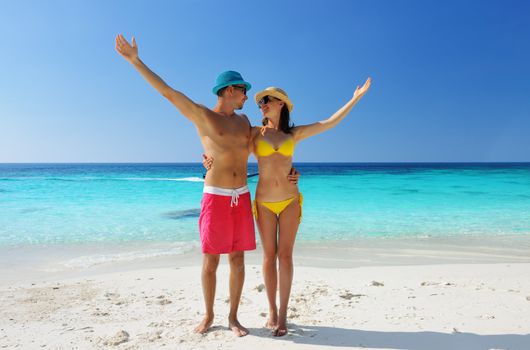 Couple on a tropical beach