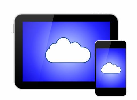 Cloud on smartphone and tablet pc