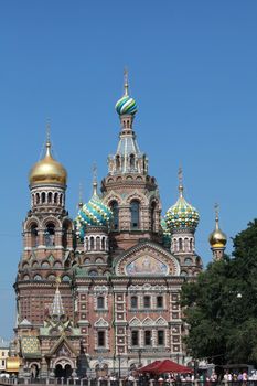 View of a  Church of the Resurrection of Christ, St. Petersburg, Russia