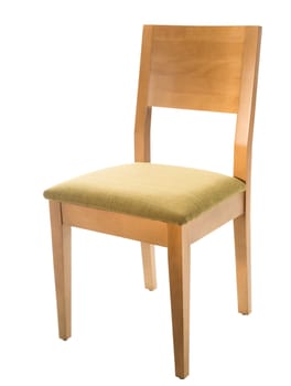 Brown chair isolated on white background