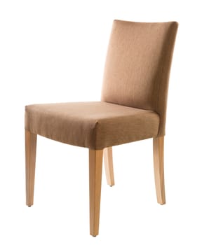 Brown chair isolated on white background