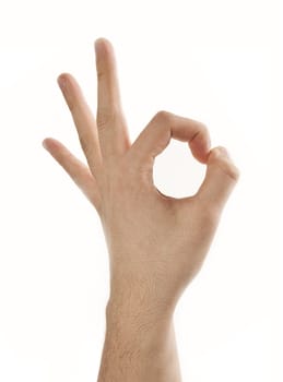 Hand ok sign