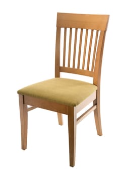 Brown chair isolated on white background