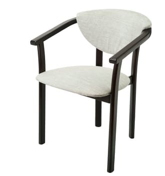 Brown chair isolated on white background
