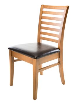 Brown chair isolated on white background