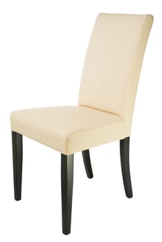 Brown chair isolated on white background