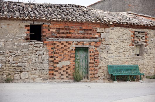 Bell tower of a church, Boadilla del Camino, Spain