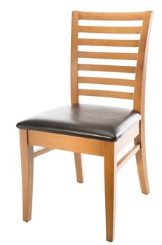 Brown chair isolated on white background