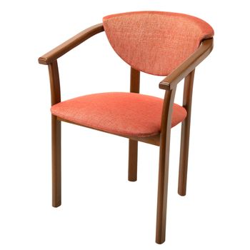 Brown chair isolated on white background