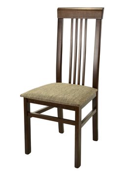 Brown chair isolated on white background