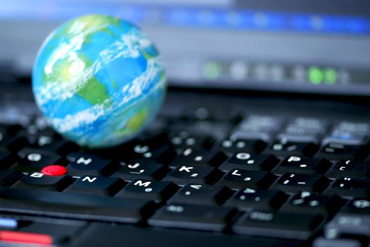 Concept of global internet connectivity or international business