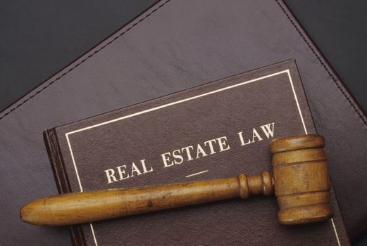 Real Estate Law Book and Gavel