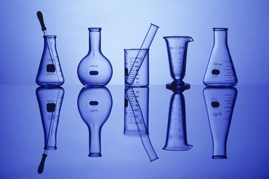Glassware used in science laboratories for measurement