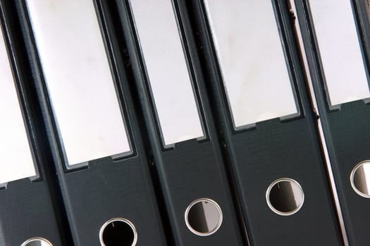business archive folders closeup for background use