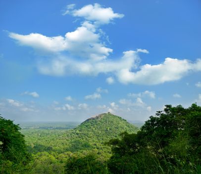 magical view of the tropical jungle in the central  Sri Lanka ( Ceylon )