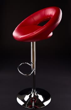 chair isolated on black background