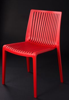 contemporary plastic chair isolated