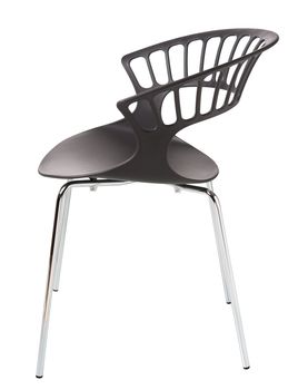 contemporary plastic chair isolated