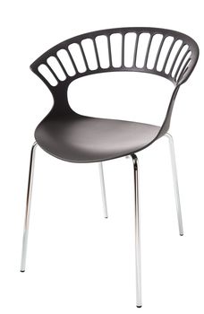 contemporary plastic chair isolated