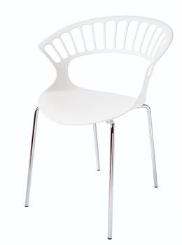 contemporary plastic chair isolated