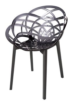 contemporary plastic chair isolated