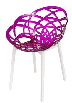 contemporary plastic chair isolated