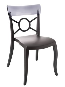 contemporary plastic chair isolated