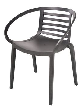 contemporary plastic chair isolated