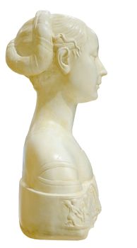 Alabaster sculpture imitating antiquity roman. It is used to decorate gardens and parks.