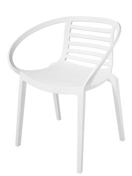 contemporary plastic chair isolated