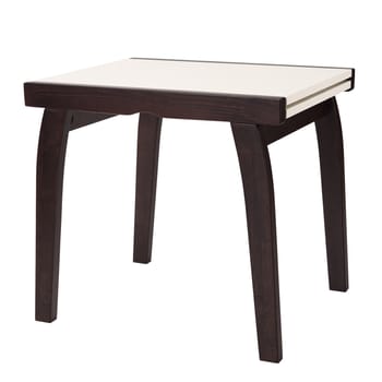 Wooden table isolated on white