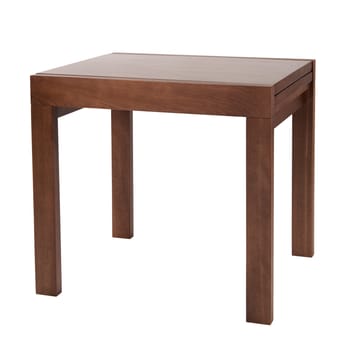 Wooden table isolated on white