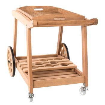 cart for waiters on white