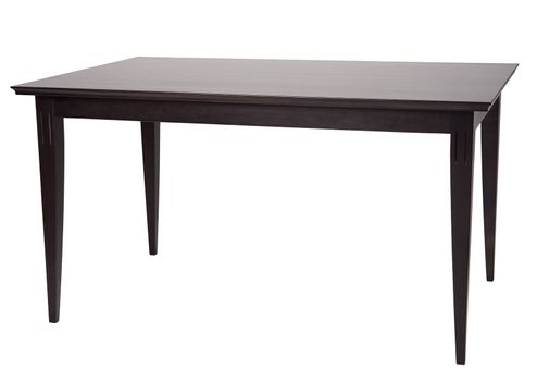 Wooden table isolated on white