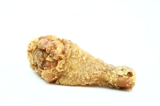 isolated deep fried drumsrick chicken