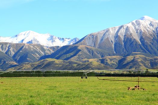 part of southern alps in New Zealand