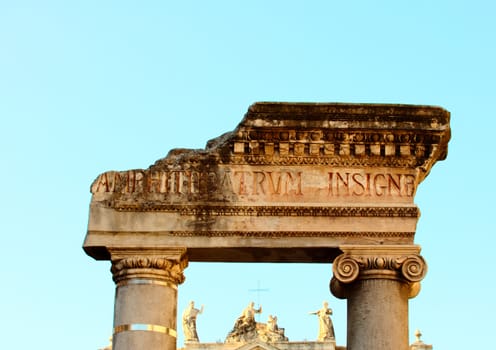 Colums of Stesicoro square, Catania