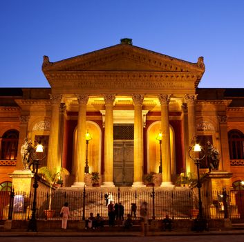 Teatro Massimo, opera house in Palermo - Italy