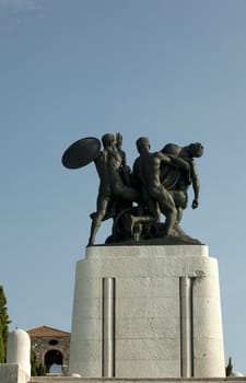 War memorial in St. Giusto hill, Trieste - Italy