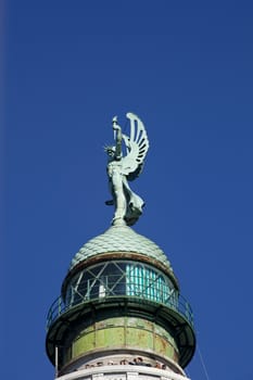 Lighthouse on the blue sky, Trieste - Italy