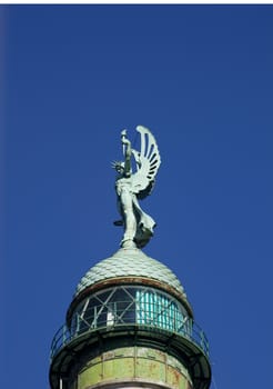 Lighthouse on the blue sky, Trieste - Italy
