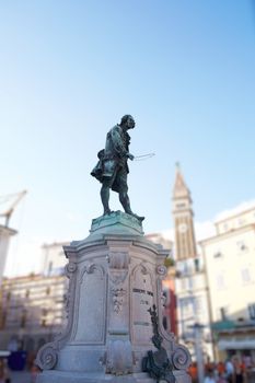 Giuseppe Tartini monument, Piran - Slovenia